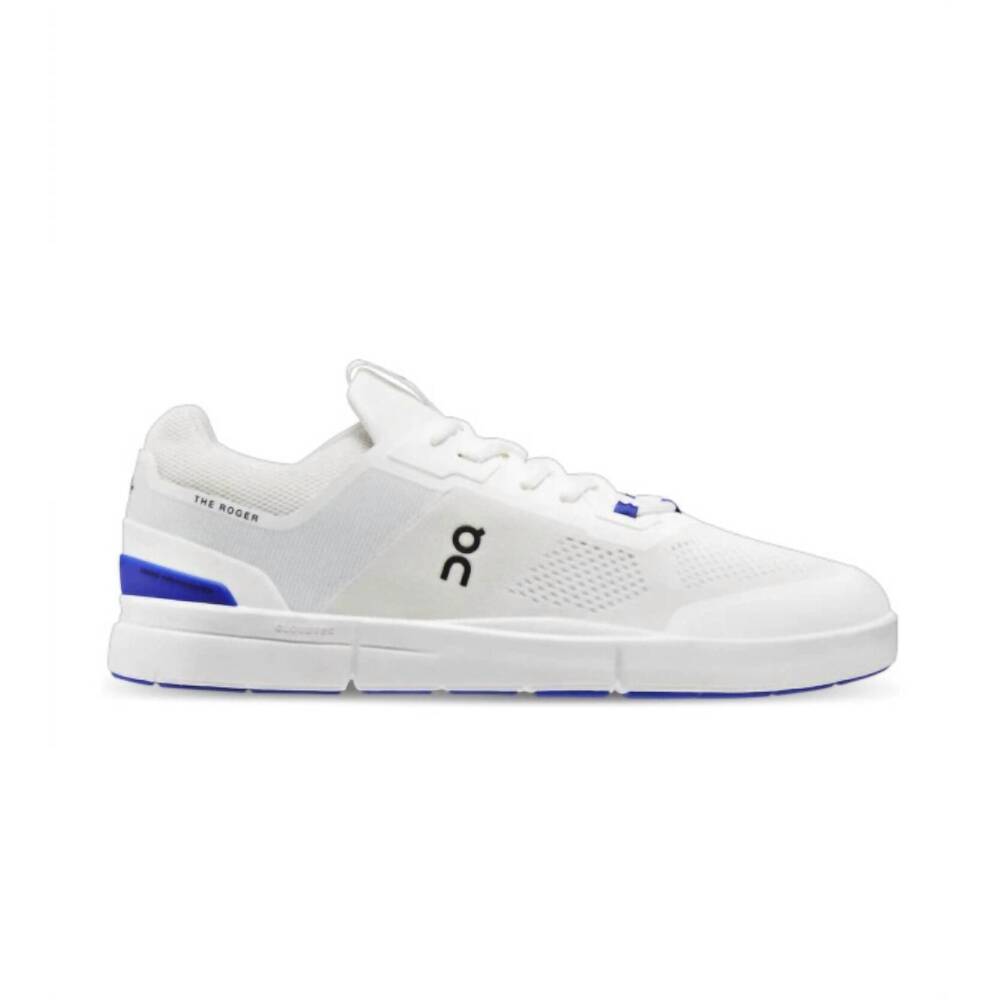 NEW ON women’s the roger spin sneakers in white/indigo